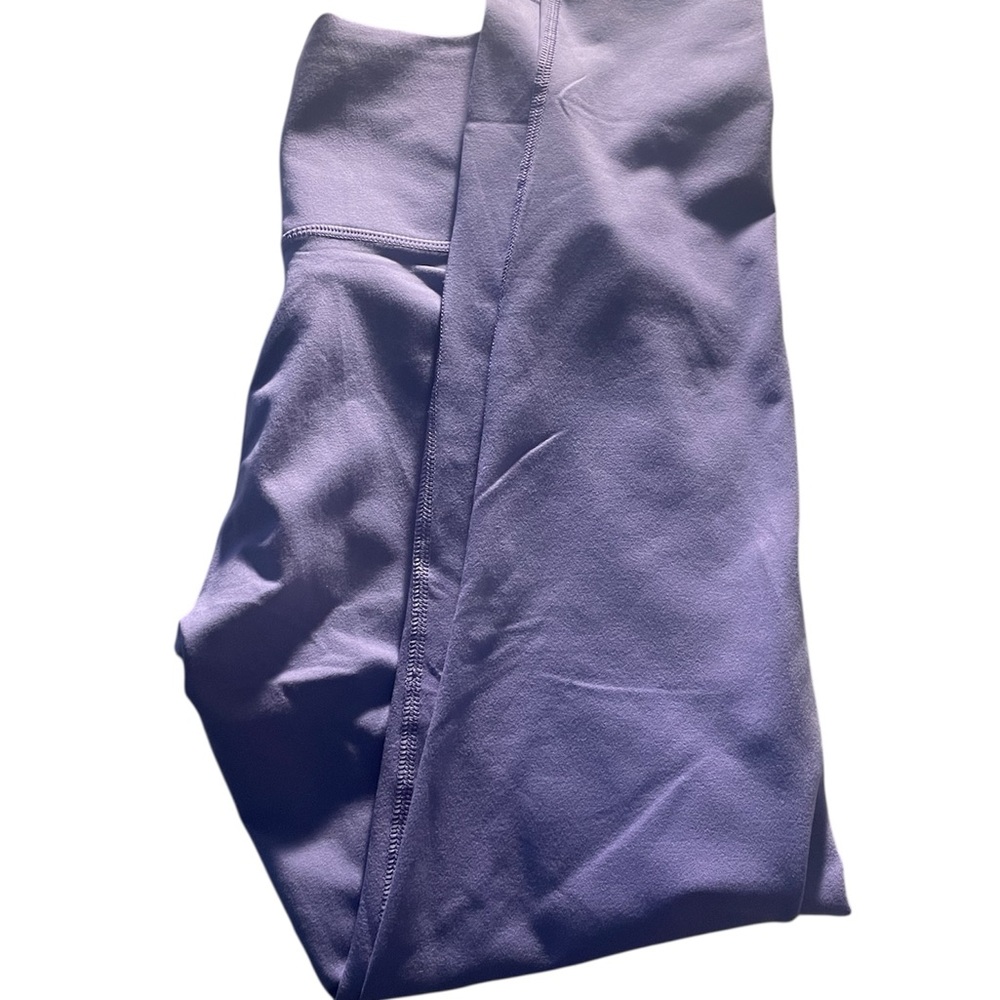 Aerie Purple Leggings with Satin Sheen